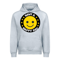 Heather Grey Have A Happy Day Urban Hoodie - Bettercallsaul