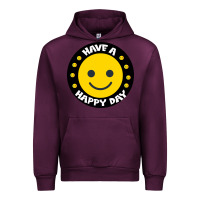 Mauve Wine Have A Happy Day Urban Hoodie - Bettercallsaul