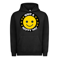 Pigment Black Have A Happy Day Urban Hoodie - Bettercallsaul