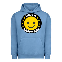 Pigment Pebble Blue Have A Happy Day Urban Hoodie - Bettercallsaul