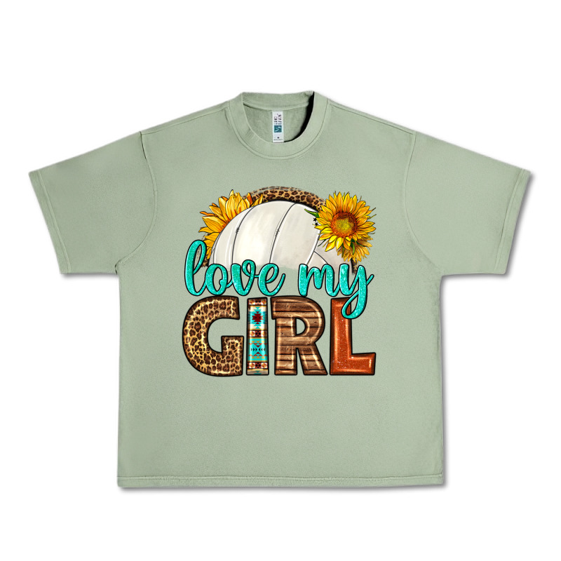 Love My Girl Volleyball Urban Heavy Tee by HRA Design Shop | Teevron