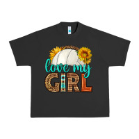Pigment Black love my girl volleyball Urban Heavy Tee - HRA Design Shop