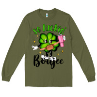 Army Green so luckin boujee Long Sleeve Tee - Artiststas