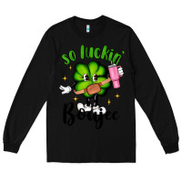 Black so luckin boujee Long Sleeve Tee - Artiststas