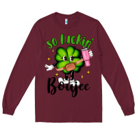 Burgundy so luckin boujee Long Sleeve Tee - Artiststas
