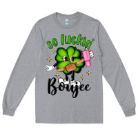 Heather Grey so luckin boujee Long Sleeve Tee - Artiststas