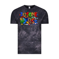 Cloud Black ausome autism nurse Vintage Tee - Zillion Design Studio