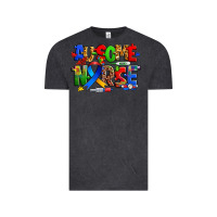 Vintage Black ausome autism nurse Vintage Tee - Zillion Design Studio