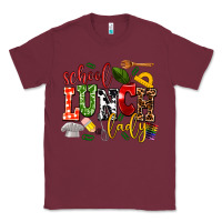 Burgundy school lunch lady Classic Tee - AdoDesignShop