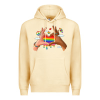 Pina Colada lgbtq pride hands Premium Hoodie - LillyAllenDesigns