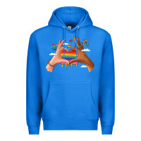 True Royal lgbtq pride hands Premium Hoodie - LillyAllenDesigns