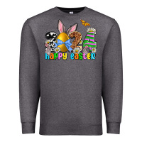 Charcoal Heather 2024 Happy Easter Premium Sweatshirt - NancyCooperArtShop
