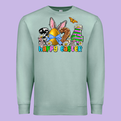 2024 Happy Easter Premium Sweatshirt Designed By Nancycooperartshop