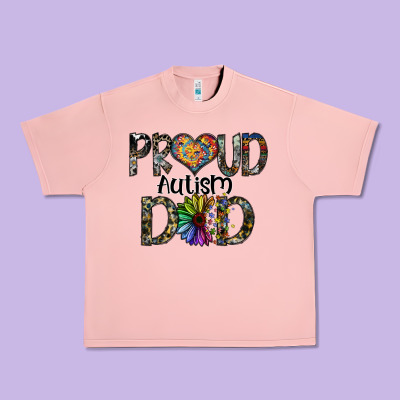 Proud Autism Dad Urban Heavy Tee Designed By Sublimationcraftshop