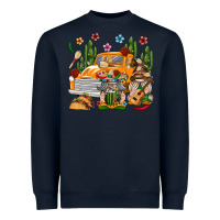Navy Mexican Gnome Truck Heavyweight Sweatshirt - texasbilliewilder