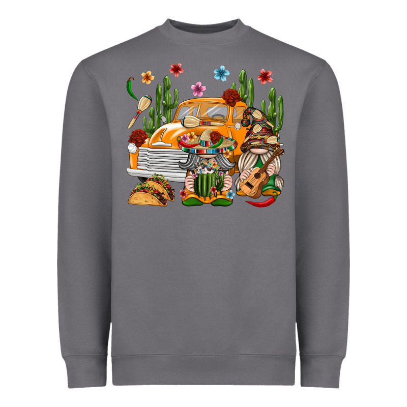 Mexican Gnome Truck Heavyweight Sweatshirt by texasbilliewilder | Teevron