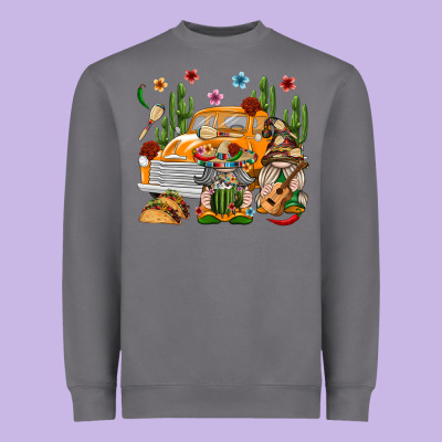 Mexican Gnome Truck Heavyweight Sweatshirt Designed By Texasbilliewilder