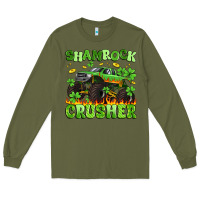 Army Green shamrock crusher Long Sleeve Tee - Artiststas