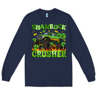 Navy shamrock crusher Long Sleeve Tee - Artiststas