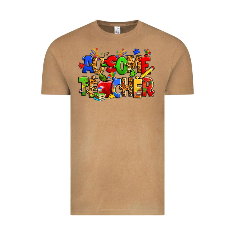 Ausome Autism Teacher Vintage Tee by Zillion Design Studio | Teevron