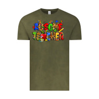 Vintage Olive ausome autism teacher Vintage Tee - Zillion Design Studio