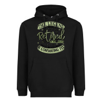 Black the legend has officially retired Heavyweight Hoodie - MaliasSmallBusiness