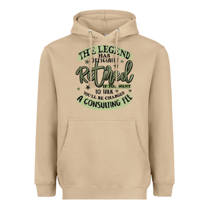 The Legend Has Officially Retired Heavyweight Hoodie by MaliasSmallBusiness | Teevron