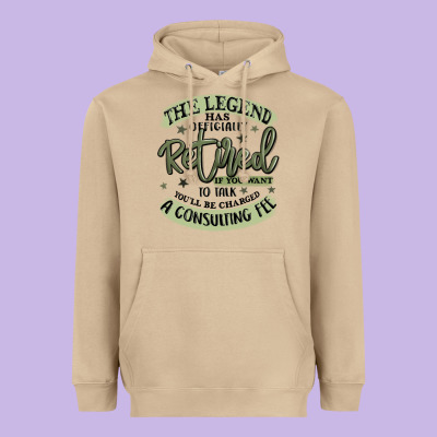 The Legend Has Officially Retired Heavyweight Hoodie Designed By Maliassmallbusiness