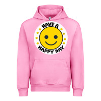 Fuchsia Pink Have A Happy Day Urban Hoodie - Bettercallsaul