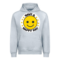 Heather Grey Have A Happy Day Urban Hoodie - Bettercallsaul