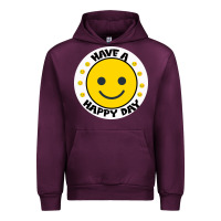 Mauve Wine Have A Happy Day Urban Hoodie - Bettercallsaul