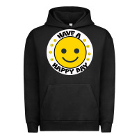 Pigment Black Have A Happy Day Urban Hoodie - Bettercallsaul