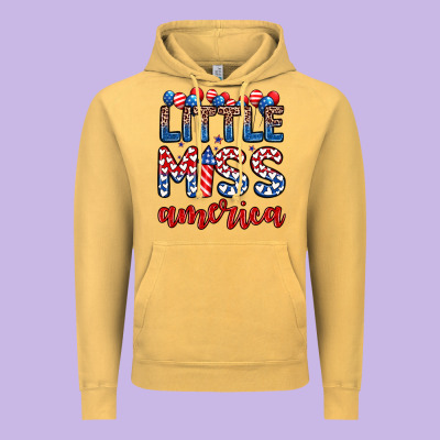 Little Miss America Vintage Hoodie Designed By Zillion Design Studio