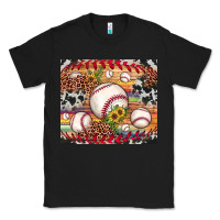 Black baseball leopard cowhide sunflower Classic Tee - JahusDesignShop