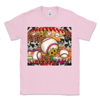 Bubblegum Pink baseball leopard cowhide sunflower Classic Tee - JahusDesignShop