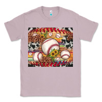 Baseball Leopard Cowhide Sunflower Classic Tee | Teevron