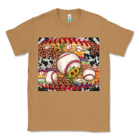 Toasted Coconut baseball leopard cowhide sunflower Classic Tee - JahusDesignShop
