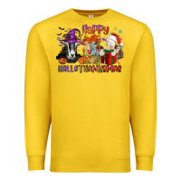 Lemon Happy Hallothanksmas goats Premium Sweatshirt - NancyCooperArtShop