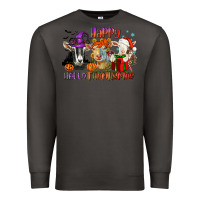 Smoke Happy Hallothanksmas goats Premium Sweatshirt - NancyCooperArtShop