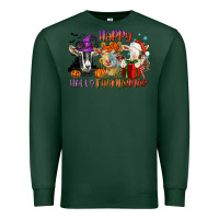 Sports Green Happy Hallothanksmas goats Premium Sweatshirt - NancyCooperArtShop