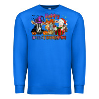 True Royal Happy Hallothanksmas goats Premium Sweatshirt - NancyCooperArtShop
