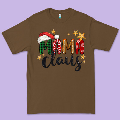Mama Claus Christmas Premium Tee Designed By Barkaloodesign