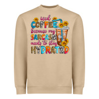Mushroom iced coffee because my sarcasm needs to stay hydra Heavyweight Sweatshirt - Zillion Design Studio