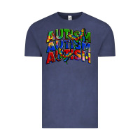 Vintage Denim autism autism autism Vintage Tee - Zillion Design Studio