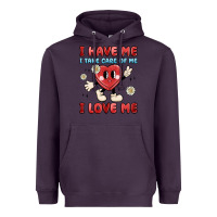 Plum i have me i take care of me i love me Heavyweight Hoodie - MaliasSmallBusiness