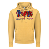 Vintage Mustard faith love freedom Vintage Hoodie - Zillion Design Studio