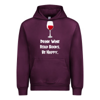 Mauve Wine drink wine, read books, be happy Urban Hoodie - Bettercallsaul