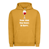 Pigment Peanut Butter drink wine, read books, be happy Urban Hoodie - Bettercallsaul