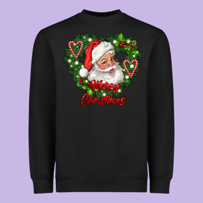 Merry Christmas Santa Heavyweight Sweatshirt Designed By Ranaportraitstore