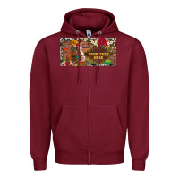 Burgundy (preview)western turquoise gemstone horse cowhide leopard floral backg Zipper Hoodie - Artiststas